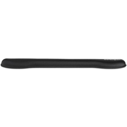 StarTech.com Foam Keyboard Wrist Rest for Ergonomic Typing Support - Padded Non-Slip Keyboard Cushion - Laptop or Desktop Computer Keyboard Wrist, Hand & Arm Rest - Soft Black Nylon Rest Pad - TAA