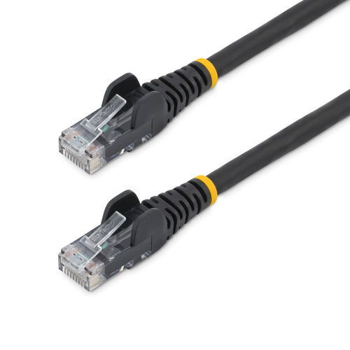 StarTech.com 5m CAT6 Ethernet Cable - LSZH (Low Smoke Zero Halogen) - 10 Gigabit 250Mhz 100W PoE RJ45 10GbE UTP Network Patch Cord Snagless with Strain Relief - Black, CAT 6, ETL Verified, 24AWG