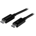 StarTech TBLT3MM1M, Thunderbolt 3 USB-C Cable, Male to Male, Length: 1m, Black, 2 Year Warranty