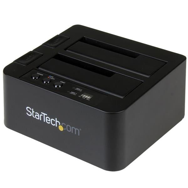 Startech SDOCK2U313R, USB 3.1 (10Gbps) Standalone Duplicator Dock for 2.5in &amp; 3.5in SATA SSD/HDD Drives - HDD Cloner with Fast-Speed Duplication up to 28G