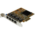 StarTech ST1000SPEX43, Gigabit Ethernet Card for Computer/Server/Workstation, 10/100/1000Base T Plug-in Card, TAA Compliant, 4xPCI Express, 1.95 Gbit/s Data Transfer Rate, Twisted Pair, 2 Year Warranty