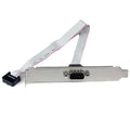 Startech PLATE9M16, 16" 9 Pin Serial Male to 10 Pin Motherboard Header Slot Plate, DB9 serial expansion port and bracket, 1 Year Warranty