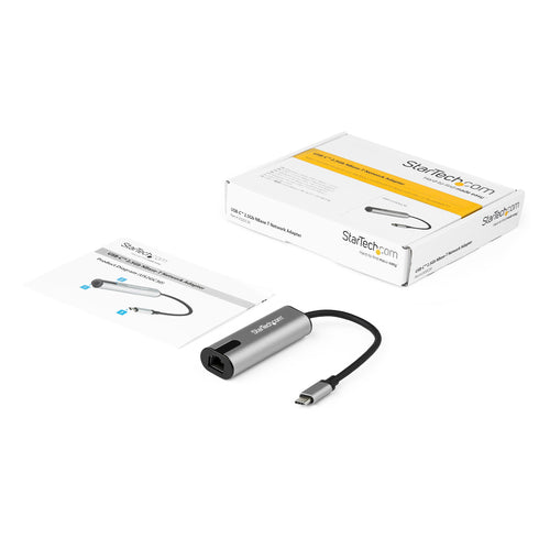 STARTECH USB-C 3.0 TO 2.5GbE ETHERNET ADAPTER, TB3 COMPATIBLE, 2YR