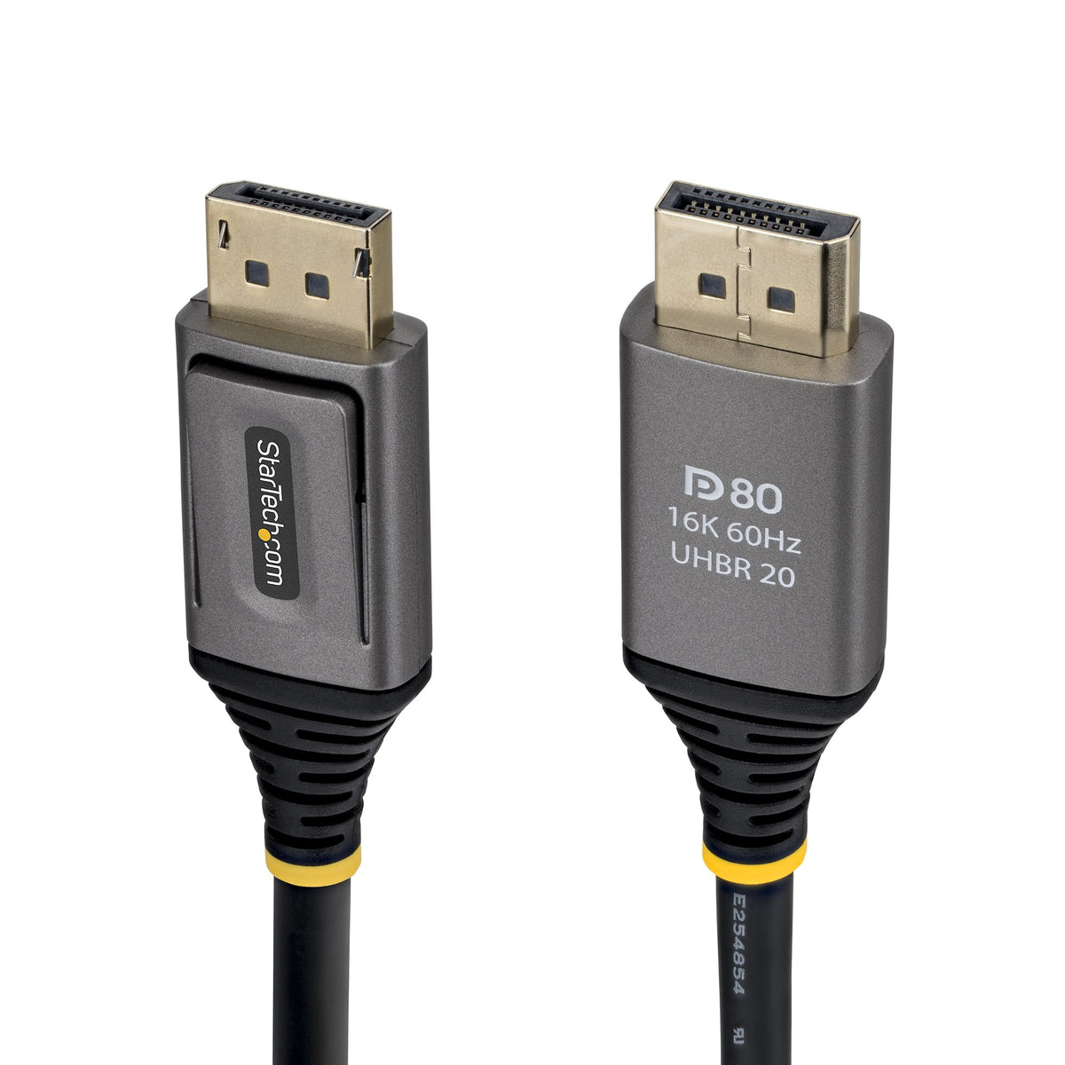 StarTech.com 50cm DisplayPort 2.1 Cable, VESA Certified DP80 DisplayPort Cable, Uncompressed 10K/8K 60Hz, 16K 60Hz/8K 240Hz w/DSC 1.2a, DP 2.1 Monitor Cord