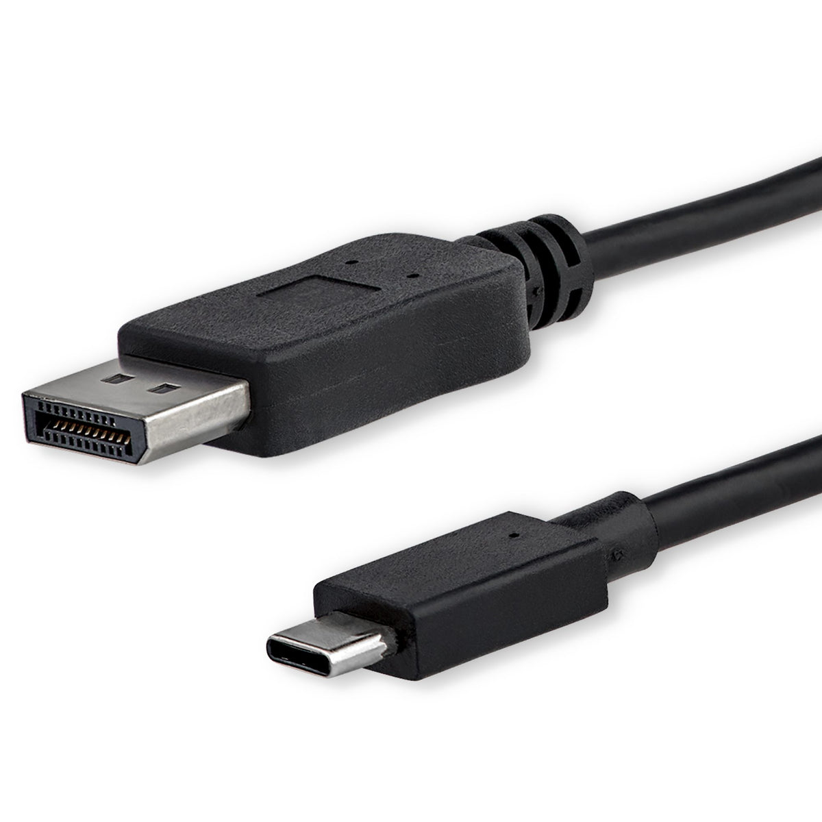 StarTech.com 3.3ft (1m) USB C to DisplayPort 1.2 Cable 4K 60Hz - USB-C to DisplayPort Adapter Cable - HBR2 - USB Type-C DP Alt Mode to DP Monitor Video Cable - Works with Thunderbolt - Black