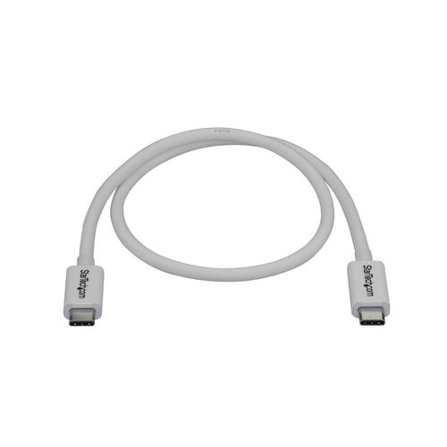 StarTech.com 1.6ft (50cm) Thunderbolt 3 Cable, 40Gbps, 100W PD, 4K/5K, Thunderbolt Certified, Compatible with Thunderbolt 4/USB 3.2/DisplayPort