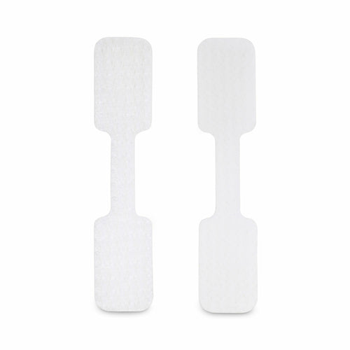 StarTech.com 3.5in (9cm) Cable Labels, 100 Pack, White, Hook-to-Hook Fastener Cable Tags, Write-On Cord Labels for Cable Management, Cord Identification Tags