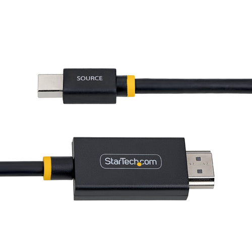 StarTech.com 1m (3ft) Mini DisplayPort to HDMI Adapter Cable, 4K 60Hz with HBR3/HDCP 2.3/DPCP, MDP to HDMI 2.0, Active Video Converter, Mini DisplayPort Desktop to HDMI Monitor