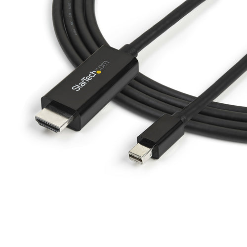 STARTECH.COM 3M mDP TO HDMI ADAPTER CABLE, 4K, BLACK, 3YR