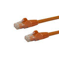 StarTech N6PATC50CMOR, 0.5m Orange Cat6 Ethernet Patch Cable with Snagless RJ45 Connectors, 1 Year