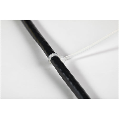 StarTech.com 4"(10cm) Cable Ties - 1/16"(2mm) wide, 7/8"(22mm) Bundle Diameter, 18lb(8kg) Tensile Strength, Nylon Self Locking Zip Ties with Curved Tip - 94V-2/UL Listed, 100 Pack - White - TAA