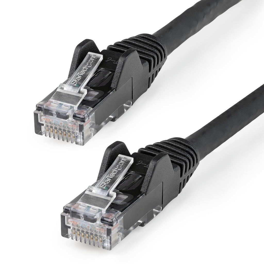 StarTech.com 3m CAT6 Ethernet Cable - LSZH (Low Smoke Zero Halogen) - 10 Gigabit 250Mhz 100W PoE RJ45 10GbE UTP Network Patch Cord Snagless with Strain Relief - Black, CAT 6, ETL Verified, 24AWG