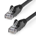 StarTech.com 15m CAT6 Ethernet Cable - LSZH (Low Smoke Zero Halogen) - 10 Gigabit 250Mhz 100W PoE RJ45 10GbE UTP Network Patch Cord Snagless with Strain Relief - Black, CAT 6, ETL Verified, 24AWG