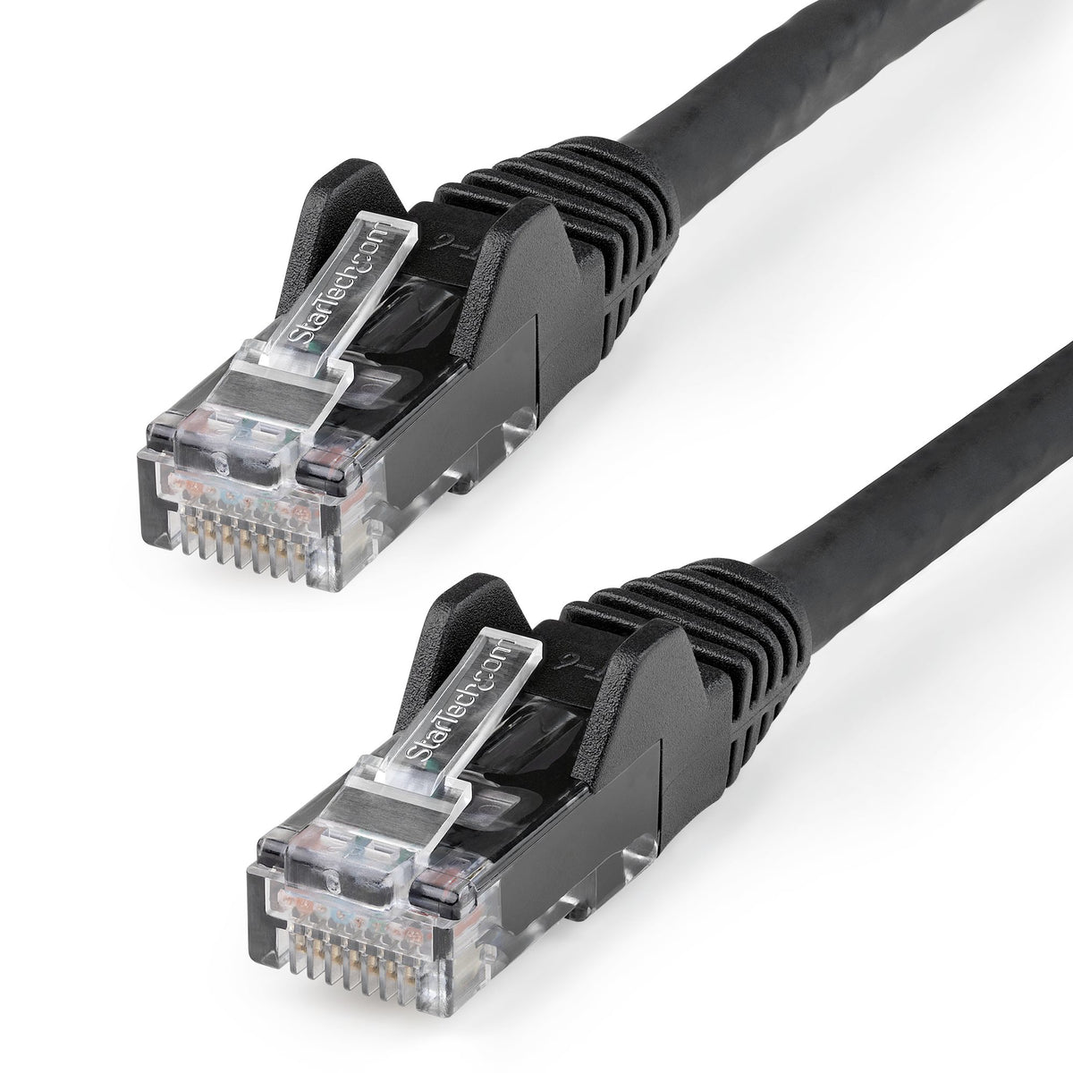 StarTech.com 15m CAT6 Ethernet Cable - LSZH (Low Smoke Zero Halogen) - 10 Gigabit 250Mhz 100W PoE RJ45 10GbE UTP Network Patch Cord Snagless with Strain Relief - Black, CAT 6, ETL Verified, 24AWG