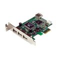 StarTech PEXUSB4DP, 4 Port PCI Express Low-Profile High-Speed USB Card, 2 Years