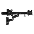 StarTech ARMDUALWALL, Dual Monitor Arm, 15" to 24" Display Upto 10kg per Screen, VESA, Adjustable Height, Tilt, Swivel, Rotation, 5 Year Warranty