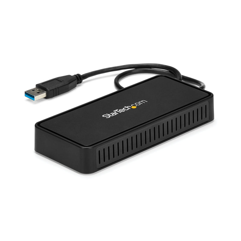 StarTech USBA2DPGB, USB to Dual DisplayPort Mini Docking Station, 4K, GbE, USB 3.0, Dual Monitor Docking Station, DisplayPort Hub, Multi Monitor Adapter, Mini Dock, USB 3.0 to Ethernet Adapter, 3 Years