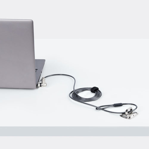 STARTECH 2M UNIVERSAL LAPTOP LOCK COMPATIBLE w/ NOBLE WE DGE/NANO/K-SLOT, KEYED LOCK