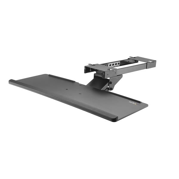 Startech KBTRAYADJ, UnderDesk Mount Keyboard Tray, Adjustable Tilt, Swivel, Black, 2 Year Warranty