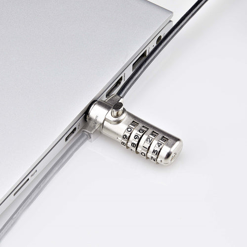 STARTECH Slim Lock K-Slot Compatible, 5ft Combination Locking Cable, 2YR