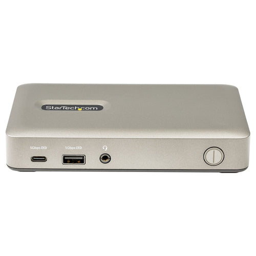 StarTech.com USB C Dock - USB-C to DisplayPort 4K 30Hz or VGA - 65W USB Power Delivery Charging - 4-Port USB 3.1 Gen 1 Hub - Universal USB-C Laptop Docking Station with Ethernet - TAA