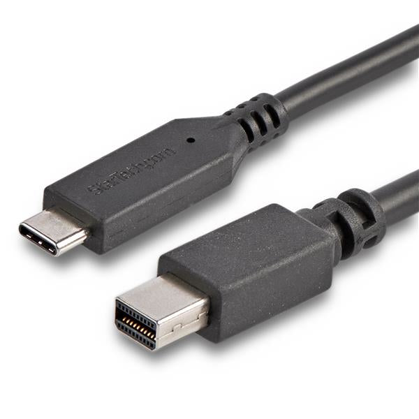Startech CDP2MDPMM6B, 1.8m, USB-C to Mini DisplayPort Cable, 4K, 60Hz, Black, 1 Year Warranty