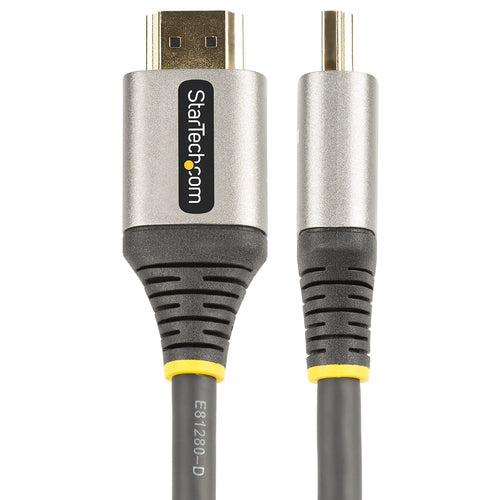 StarTech.com 20in (0.5m) Premium Certified HDMI 2.0 Cable - High-Speed Ultra HD 4K 60Hz HDMI Cable with Ethernet - HDR10, ARC - TPE Jacket - UHD HDMI Video Cord - For UHD Monitors, TVs, Displays - M/M
