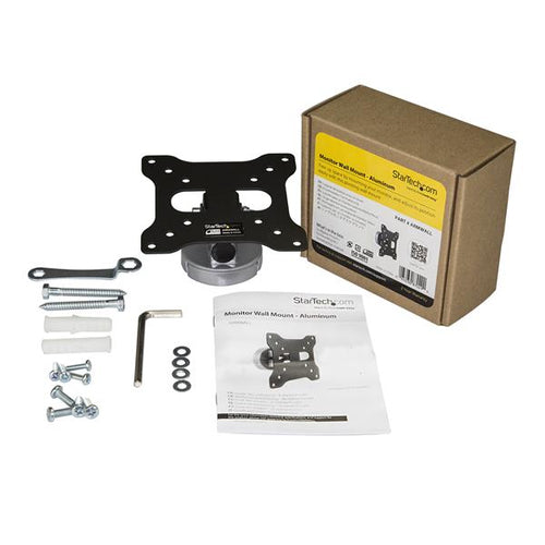 STARTECH.COM MONITOR WALL MOUNT, TILT, SWIVEL, <34", <15KG, UP TO 100x100 VESA, BLACK, 5YR