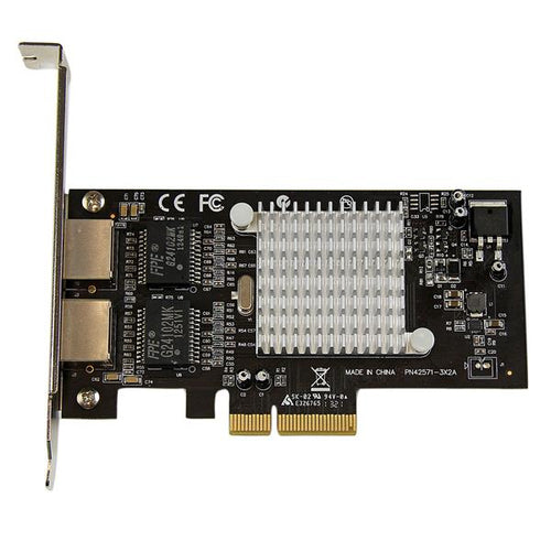 STARTECH 2 PORT GbE PCIe NETWORK CARD, STD PROFILE, 2YR