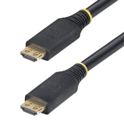 StarTech.com 10m (33ft) Active High Speed HDMI Cable with Gripping Connectors, 4K 60Hz/1440p 144Hz, HDR10/HDCP 2.2/ARC, 18Gbps, UHD HDMI Cord for TV/Monitor/Display, TPE Jacket