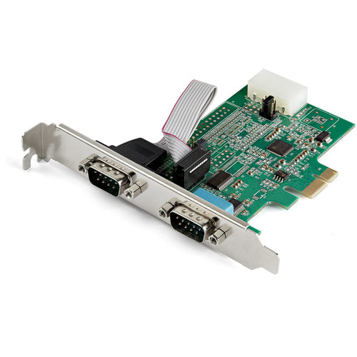 STARTECH.COM 2 PORT D-SUB PCIe RS232 ADAPTER CARD, LOW & STD PROFILE, LTW
