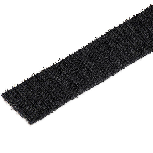 StarTech.com 50ft (15.2m) Hook and Loop Roll, Black, Cut-to-Size Reusable Cable Ties, Bulk Industrial Wire Fastener Tape, Adjustable Fabric Wraps, Reusable Self Gripping Cable Management Straps