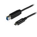 StarTech.com 3ft (1m) USB-B to USB-C Cable, USB 10Gbps, Data Cord, USB 3.2 Gen 2, USB-C Data Transfer Cable