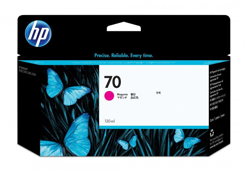 HP C9453A 70 130ML Magenta DesignJet Ink Cartridge.