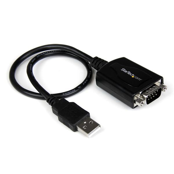 StarTech ICUSB232PRO, 1 ft USB to RS232 Serial DB9 Adapter Cable with COM Retention - USB to DB9 - USB to Serial Port Adapter, 2 Years