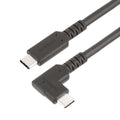 STARTECH 50cm Rugged Right Angle USB-C Cable, USB 3.2 10 Gbps, USB C Data Transfer Cable,