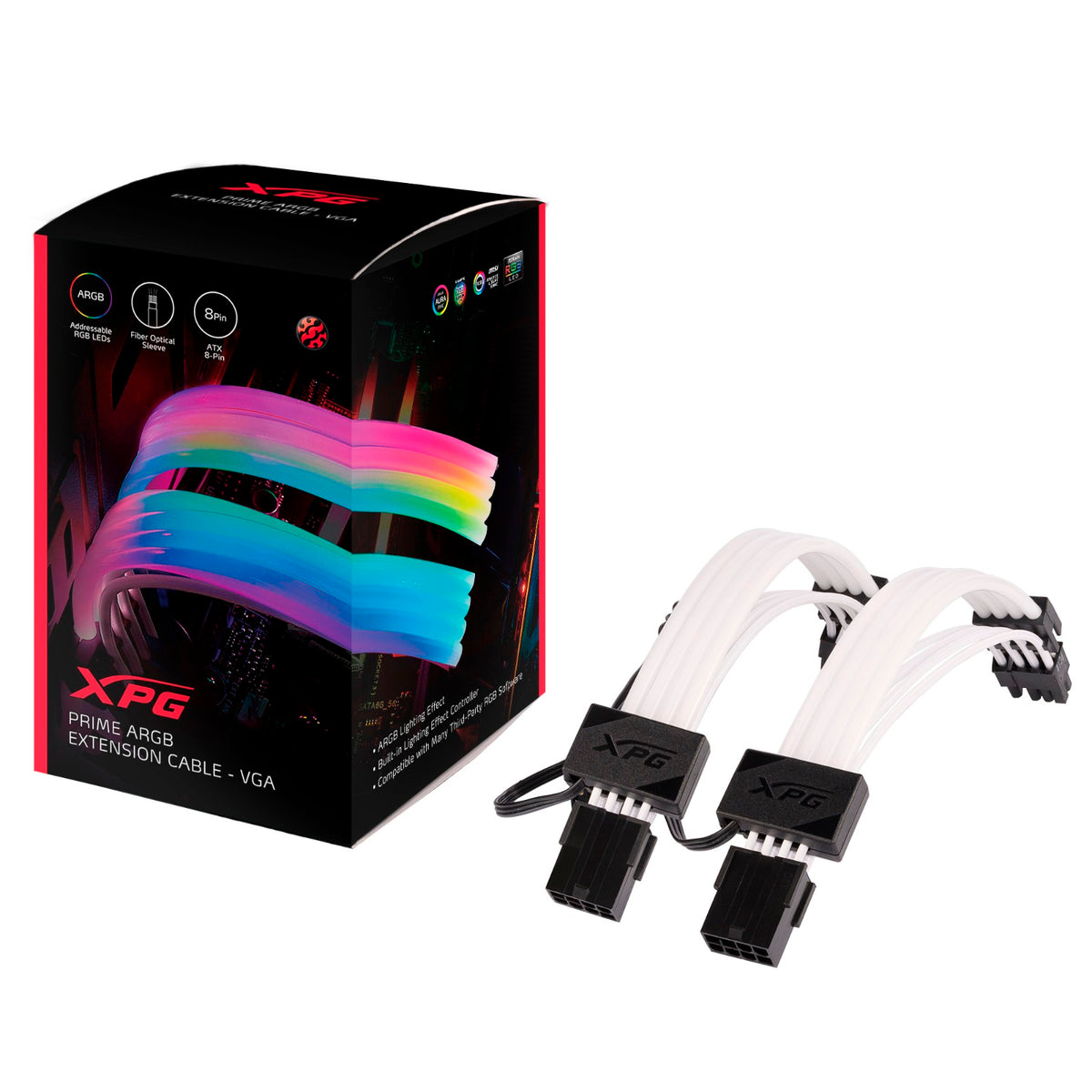 Adata ARGBEXCABLE-VGA-BKCWW, ARGB Extension Cable for VGA, 2 Year Warranty