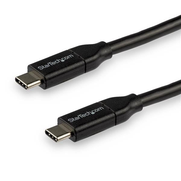 Startech USB2C5C3M, USB-C to USB-C Cable 5A PD, Length: 3m, Black, 2 Year Warranty