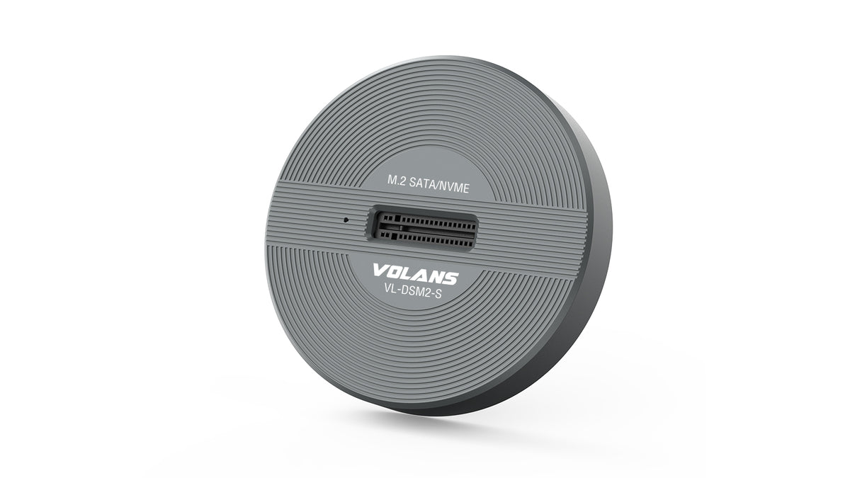 VOLANS VL-DSM2-S Aluminium USB-C (Gen 2) M.2 NVMe/SATA SSD Docking Station