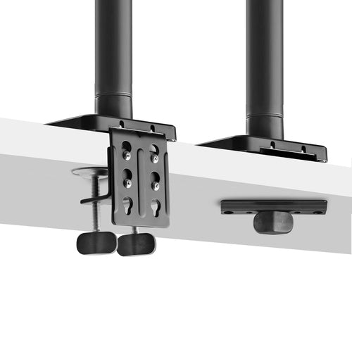 StarTech.com Monitor Desk Mount for up to 49in 32:9 Ultrawide Curved Screens, Mechanical Spring Arm, C-Clamp/Grommet, Tool-Less Adjustment, Max 44lb/20kg