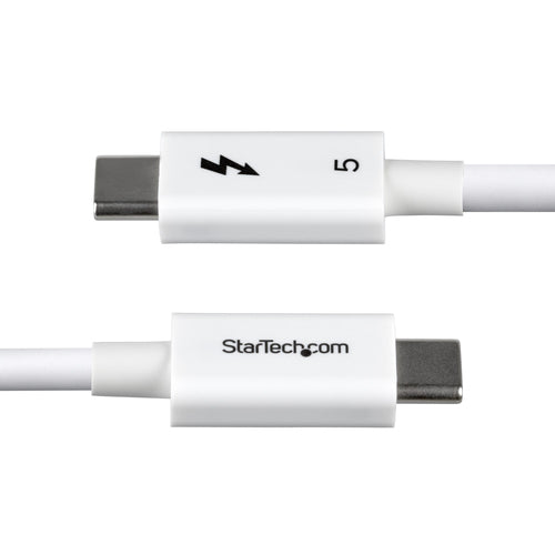 StarTech.com 2.6ft (80cm) Thunderbolt 5 Cable, 80Gbps/Up to 120Gbps, 240W PD, 8K 60Hz, Certified Thunderbolt Cable, Compatible w/Thunderbolt 4/USB4/USB-C - White