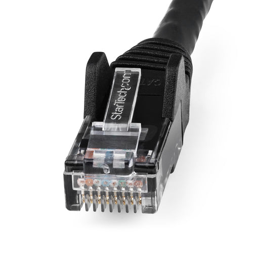 StarTech.com 2m CAT6 Ethernet Cable - LSZH (Low Smoke Zero Halogen) - 10 Gigabit 250Mhz 100W PoE RJ45 10GbE UTP Network Patch Cord Snagless with Strain Relief - Black, CAT 6, ETL Verified, 24AWG