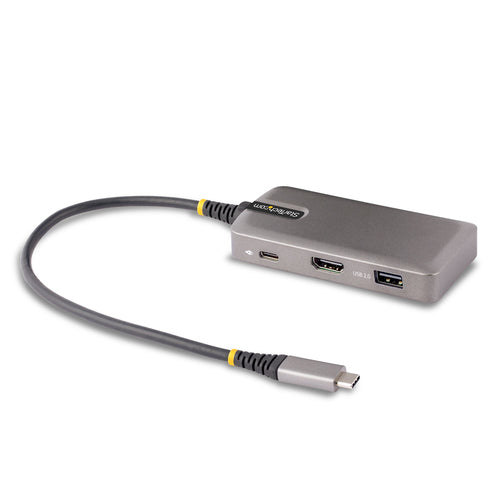 StarTech.com USB-C Multiport Adapter - 4K 60Hz HDMI w/HDR - 3-Port USB Hub - 100W Power Delivery Pass-Through - Works With Chromebook certified - Windows/macOS/iPadOS/Android™