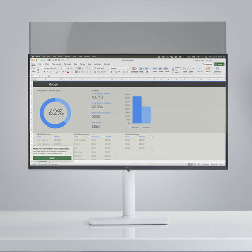 StarTech.com Magnetic Monitor Privacy Screen for 24" 16:9 Widescreen Display, Removable Filter, Anti-Glare/Glossy, Blue Light Reducing Screen Protector, TAA