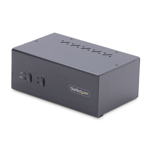 STARTECH.COM 2-PORT DUAL-MONITOR DP KVM SWITCH, 4K 60Hz, 2x USB 5Gbps, 2x USB 2.0 2YR