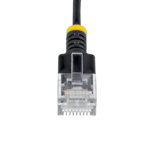 StarTech.com 3m Black Ultra Slim Cat6A Ethernet Cable, UTP, Pure Bare Copper Wire, 34AWG Slim RJ45 Network Patch Cord, Individually Tested