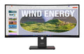 LENOVO ThinkVision T34WD-40 34' 120Hz WQHD Monitor 1500R Curve 4K 3440x1440 21:9 Height Adjustable Tilt Swivel USB-C Dock 100W PD DP HDMI LAN 3xUSB-A