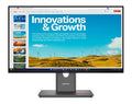 Lenovo ThinkVision P24qd-40 23.8' 24' 24' QHD IPS Monitor 2K 2560x1440 16:9 Height Adjustable Tilt Swivel Pivot HDMI USB-C DP1.4 4xUSB3.2 Hub LAN 3yr