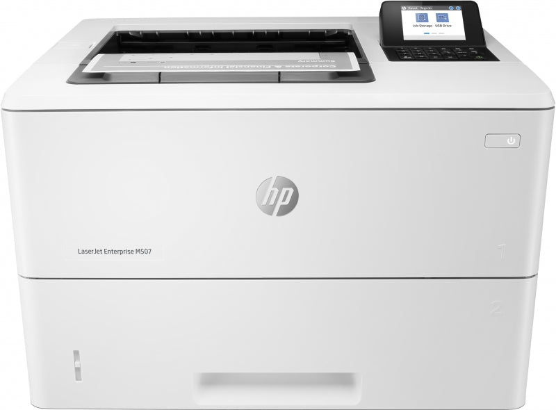 HP 1PV87A, M507DN Laserjet Monochrome Printer, Singlefunction, Mono, Pages Per Minute: 45, Ethernet/USB, 3 Year Warranty