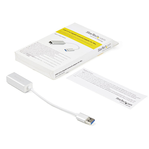 STARTECH USB 3.0 TO GbE ADAPTER, ALUMINUM, SILVER, 2YR